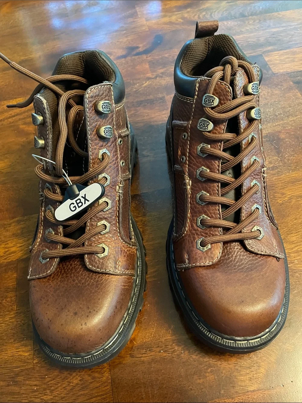 GBX Tundra Leather Work Boot, Men’s 8.5,M, Brown